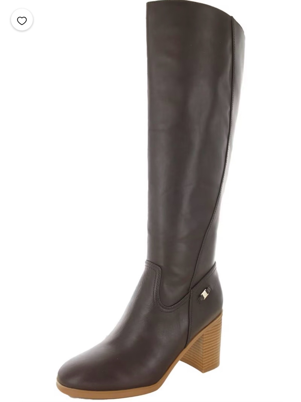 Giani Bernini Odettee Tall Leather Knee-High Boots in Dark Brown Size 8